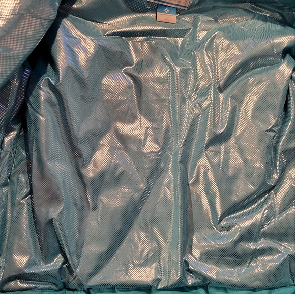 Columbia heat reflective winter jacket, teal, Youth Size L (14/16) - Picture 3 of 5